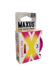 Ароматизированные презервативы Maxus Exotic Mix - 3 шт. - Maxus - купить с доставкой в Черкесске