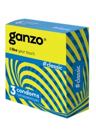 Классические презервативы с обильной смазкой Ganzo Classic - 3 шт. - Ganzo - купить с доставкой в Черкесске