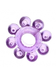 Мягкая фиолетовая гелевая насадка - Toyfa Basic - в Черкесске купить с доставкой