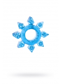 Голубая гелевая насадка-звезда - Toyfa Basic - в Черкесске купить с доставкой