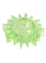 Зеленое эрекционное кольцо-солнце - Toyfa Basic - в Черкесске купить с доставкой