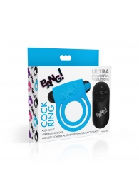 Голубое эрекционное виброкольцо 28X Remote Control Vibrating Cock Ring   Bullet - XR Brands - в Черкесске купить с доставкой