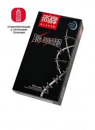 Презервативы с точками Elasun Big Dotted - 10 шт. - Elasun - купить с доставкой в Черкесске