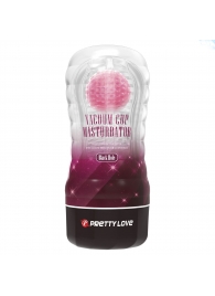 Прозрачный текстурированный мастурбатор Vacuum Cup Masturbator Black Hole - Baile - в Черкесске купить с доставкой