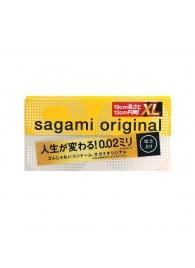 Презервативы увеличенного размера Sagami Original 0.02 XL-size - 12 шт. - Sagami - купить с доставкой в Черкесске