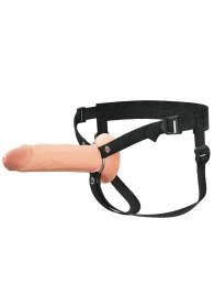 Полый страпон на ремнях 8’’ Hollow Silicone Strap-on - Pipedream - купить с доставкой в Черкесске