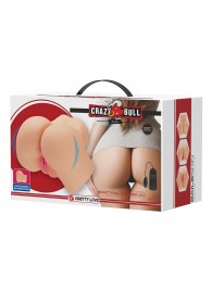 Телесный мастурбатор-полуторс Hailey с вибрацией - Baile - в Черкесске купить с доставкой