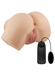 Телесный мастурбатор-полуторс Hailey с вибрацией - Baile - в Черкесске купить с доставкой