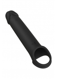 Черная насадка-удлинитель с вибрацией Vibrating Extender With Remote - Dream Toys - в Черкесске купить с доставкой