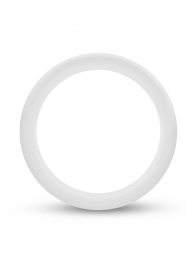 Белое люминесцентное эрекционное кольцо Silicone Glo Cock Ring - Blush Novelties - в Черкесске купить с доставкой