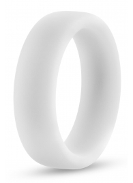 Белое люминесцентное эрекционное кольцо Silicone Glo Cock Ring - Blush Novelties - в Черкесске купить с доставкой