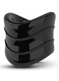 Черное эрекционное кольцо на мошонку Beef Ball Stretcher Snug X Long - Blush Novelties - в Черкесске купить с доставкой