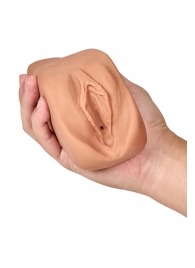 Маструбатор-вагина с вибрацией Soft   Wet Renata Realistic Tan Masturbator - Blush Novelties - в Черкесске купить с доставкой