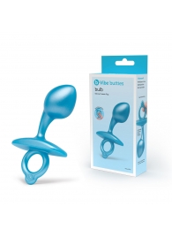 Голубая анальная пробка для массажа простаты Bulb Silicone Prostate Plug - 10,7 см. - b-Vibe - в Черкесске купить с доставкой