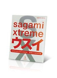 Ультратонкий презерватив Sagami Xtreme SUPERTHIN - 1 шт. - Sagami - купить с доставкой в Черкесске