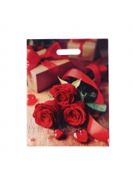 Пакет с принтом в виде роз (31х40 см) - Сима-Ленд - купить с доставкой в Черкесске