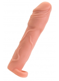 Телесная удлиняющая насадка с подхватом - 19 см. - ToyFa - в Черкесске купить с доставкой