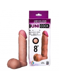 Фаллическая насадка для страпона UNICOCK 8  - 20 см. - LOVETOY (А-Полимер) - купить с доставкой в Черкесске