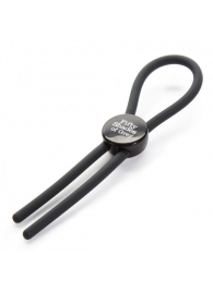 Тёмно-серое эрекционное кольцо с зажимом Again and Again Adjustable Cock Ring - Fifty Shades of Grey - в Черкесске купить с доставкой