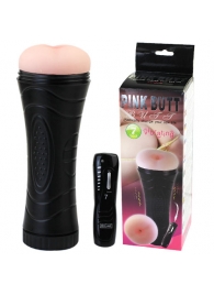 Мастурбатор-анус в колбе с 7 уровнями вибрации и выносным пультом - Baile - в Черкесске купить с доставкой