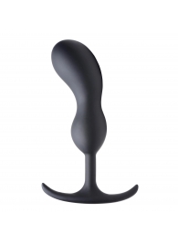 Черный массажер простаты с утяжелителями Premium Silicone Weighted Prostate Plug Large - 18,8 см. - XR Brands - в Черкесске купить с доставкой