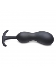 Черный массажер простаты с утяжелителями Premium Silicone Weighted Prostate Plug XL - 20,8 см. - XR Brands - в Черкесске купить с доставкой