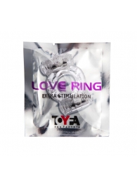 Прозрачное виброкольцо с двумя вибропульками - Toyfa Basic - в Черкесске купить с доставкой