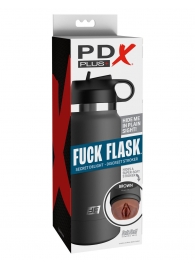 Смуглый мастурбатор-вагина в корпусе-бутылке F*ck Flask - Pipedream - в Черкесске купить с доставкой