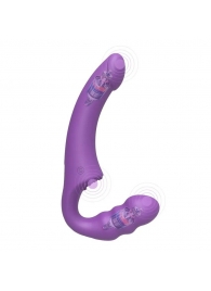 Фиолетовый безремневой страпон Straples Strap-On Dildo - Erokay - купить с доставкой в Черкесске