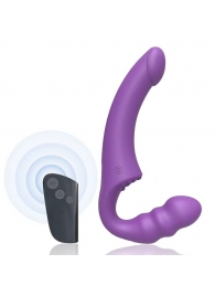 Фиолетовый безремневой страпон Straples Strap-On Dildo - Erokay - купить с доставкой в Черкесске
