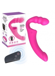 Розовый безремневой страпон Straples Strap-On Dildo - Erokay - купить с доставкой в Черкесске