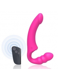 Розовый безремневой страпон Straples Strap-On Dildo - Erokay - купить с доставкой в Черкесске