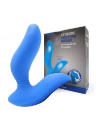 Синий вибромассажер простаты 3,5’’ Curve P-spot Massager - 12 см. - Erokay - в Черкесске купить с доставкой