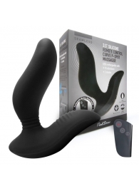 Черный вибромассажер простаты 3,5’’ Remote Control Curve P-spot Massager - 12 см. - Erokay - в Черкесске купить с доставкой
