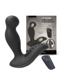 Черный вибромассажер простаты 3,5’’ Remote Control P-spot Massager - 12,5 см. - Erokay - в Черкесске купить с доставкой