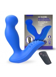 Синий вибромассажер простаты 3,5’’ Remote Control P-spot Massager - 12,5 см. - Erokay - в Черкесске купить с доставкой