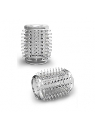 Прозрачная насадка с шипами STAY HARD COCK SLEEVE 01 CLEAR - Blush Novelties - в Черкесске купить с доставкой
