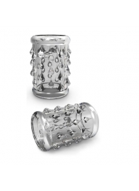 Прозрачная насадка с капельками STAY HARD COCK SLEEVE 05 CLEAR - Blush Novelties - в Черкесске купить с доставкой