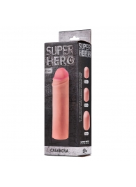 Фаллоудлинитель SUPER HERO Casanova - 18 см. - Lola Games - в Черкесске купить с доставкой