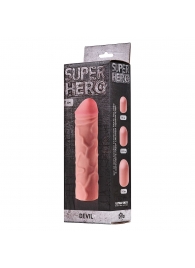 Фаллоудлинитель SUPER HERO Dewil - 17,5 см. - Lola Games - в Черкесске купить с доставкой