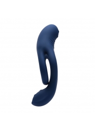 Синее эрекционное виброкольцо с двойным подхватом мошонки Ring Around The Rosy - Zero Tolerance - в Черкесске купить с доставкой