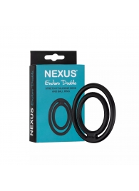 Черное двойное эрекционное кольцо Nexus Enduro Double - Nexus Range - в Черкесске купить с доставкой