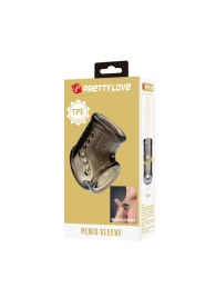 Дымчатая насадка на пенис и мошонку - Baile - в Черкесске купить с доставкой