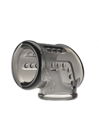 Дымчатая насадка на пенис и мошонку - Baile - в Черкесске купить с доставкой