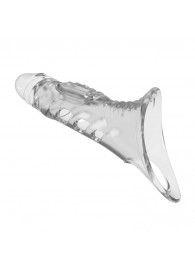 Прозрачная насадка на пенис - 22 см. - Baile - в Черкесске купить с доставкой