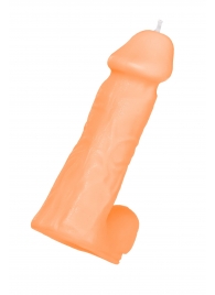 Оранжевая сувенирная свеча «Пенис» - Pecado - купить с доставкой в Черкесске