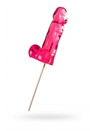 Розовый леденец в форме члена со вкусом айриш крим - 173 гр. - Sosuчki - купить с доставкой в Черкесске