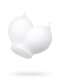 Белая сувенирная свеча «Сиськи» - Pecado - купить с доставкой в Черкесске