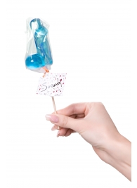 Голубой леденец в форме члена со вкусом блю кюрасао - 80 гр. - Sosuчki - купить с доставкой в Черкесске