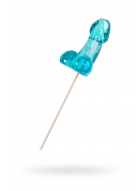Голубой леденец в форме члена со вкусом блю кюрасао - 80 гр. - Sosuчki - купить с доставкой в Черкесске